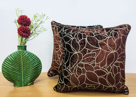 Brown  Glitz Cushion Covers