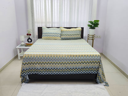 Chhavi-Pastel Abstract Bedsheet