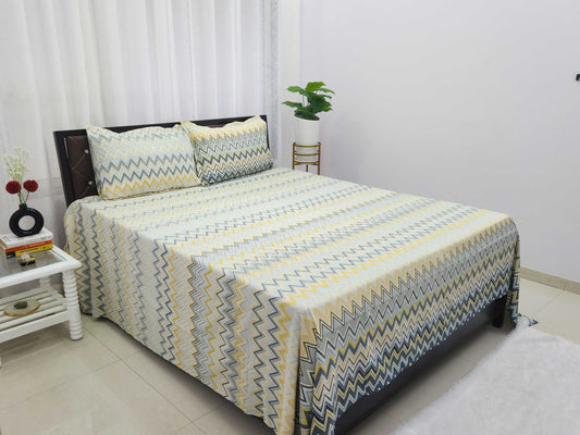 Chhavi-Pastel Abstract Bedsheet