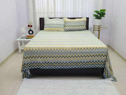 Chhavi-Pastel Abstract Bedsheet