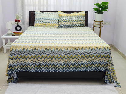 Chhavi-Pastel Abstract Bedsheet