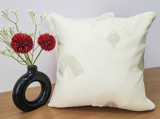 Ivory Elegance Cushion Cover