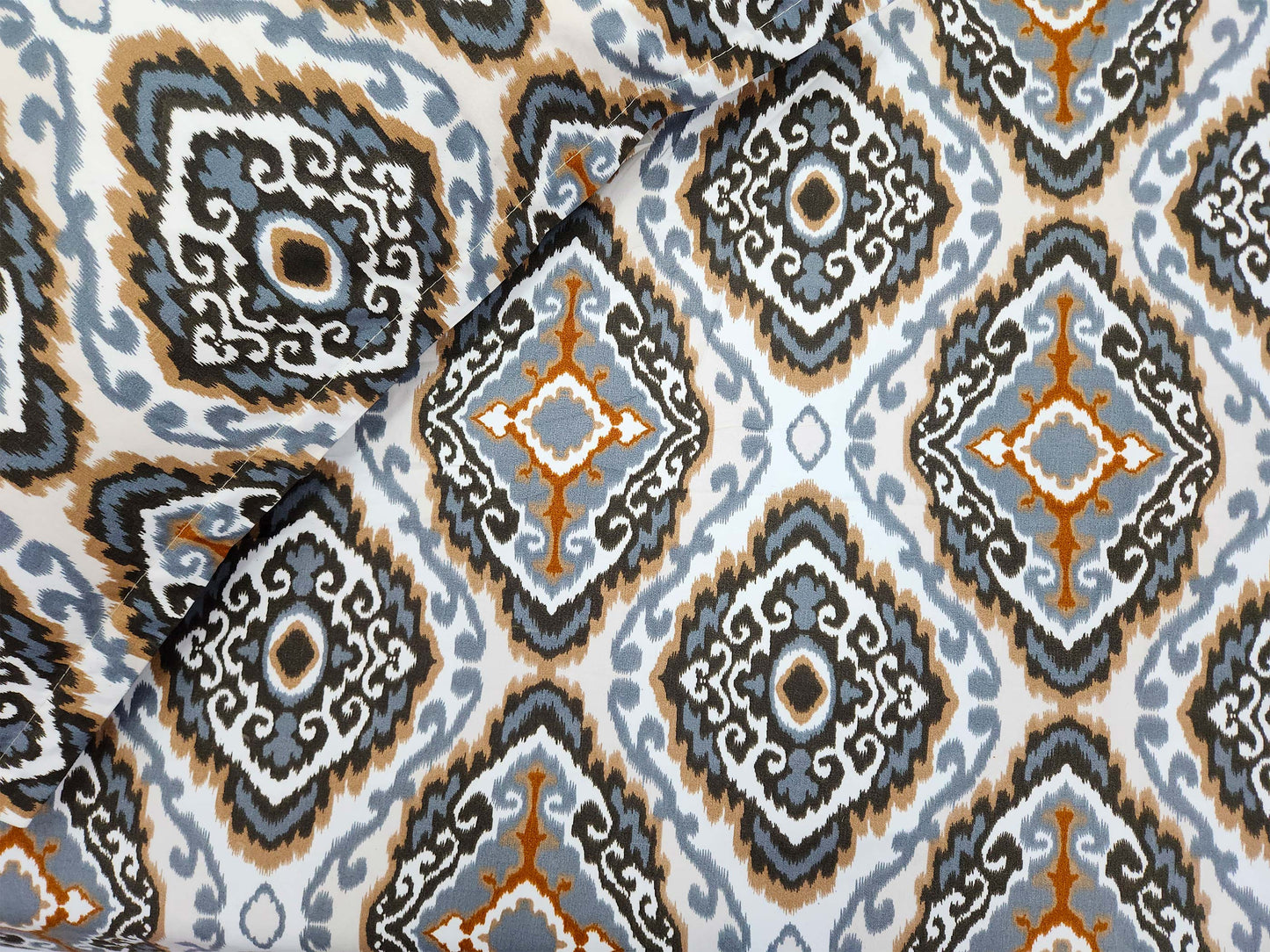 Meenal- White & Grey Bedsheet
