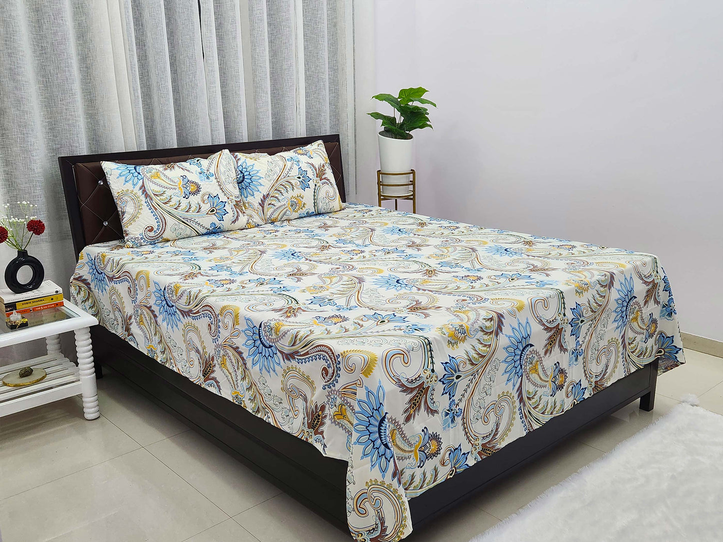 June-Off White Bedsheet
