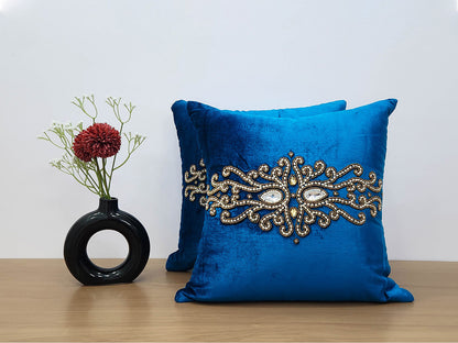 Sky Jewel blue Cushion Cover
