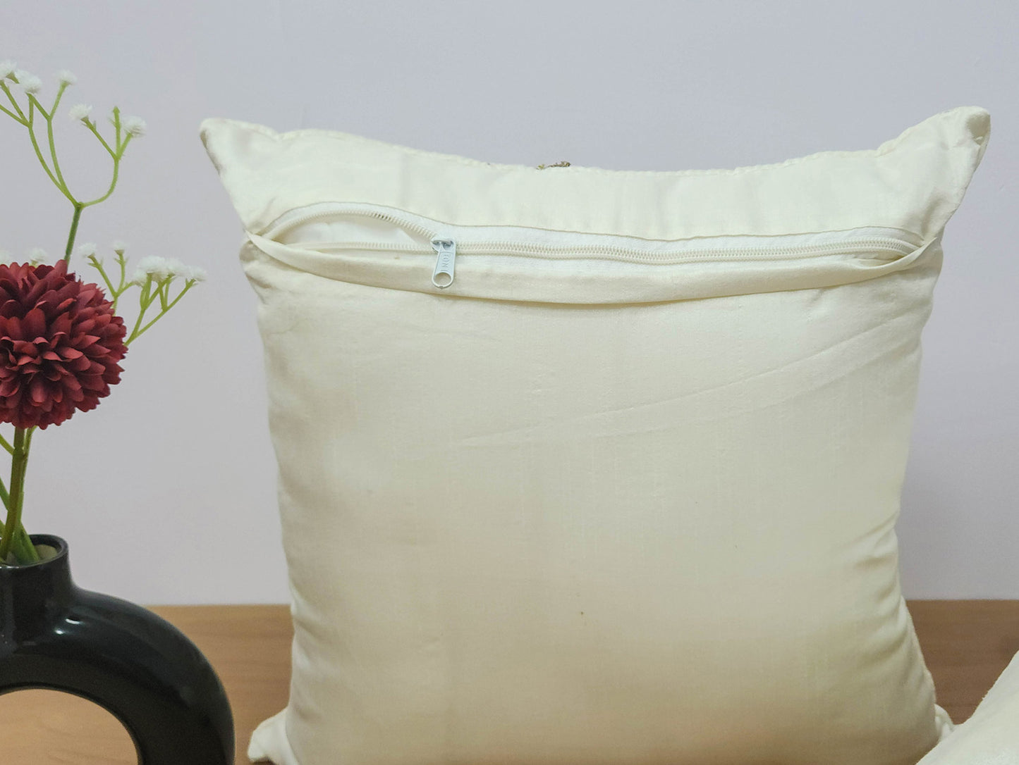Beaded Bliss -  Off White cushion cover