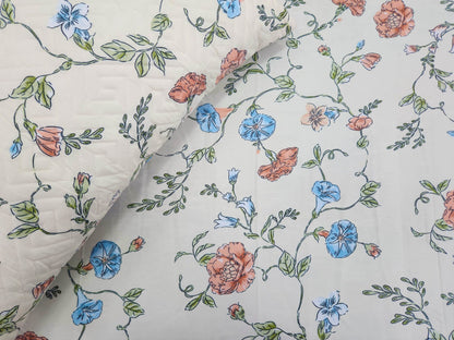Amour Bloom- Beige Floral Bedsheet