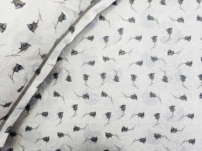 Black Rose- White Bedsheet