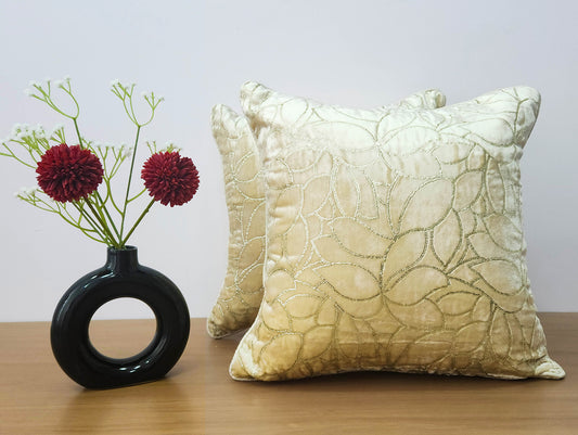 Cream Glitz cushion cover