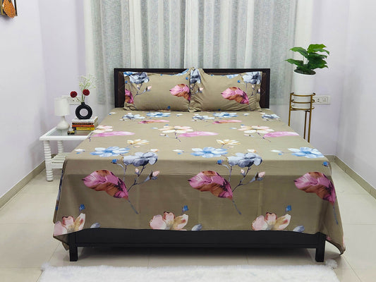 Grey- Meadow Bedsheet