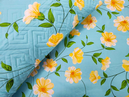Floral Dream- Green Bedsheet