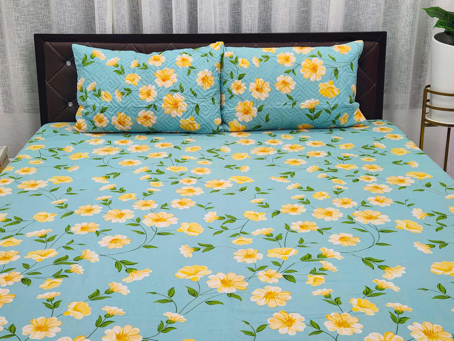 Floral Dream- Green Bedsheet