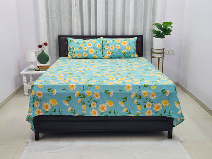 Floral Dream- Green Bedsheet