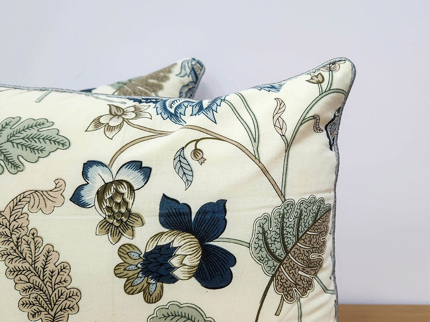 Blue Floral Charm Cushion Cover
