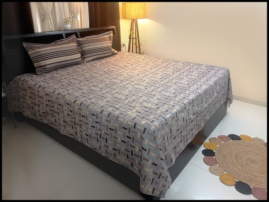 Dhurvi - Abstract Designer Bedsheet
