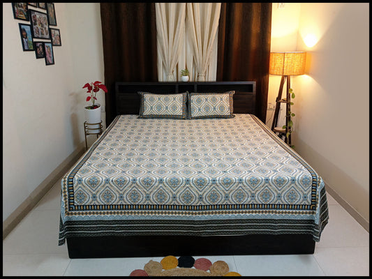 Diya - Black & Grey Bedsheet