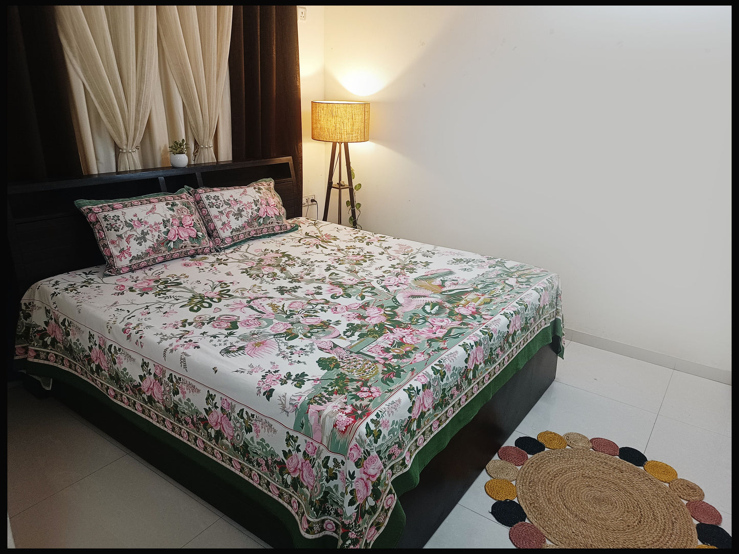 Falguni - Beautiful Floral  Bedsheet