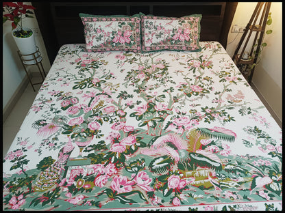 Falguni - Beautiful Floral  Bedsheet